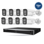 Hikvision PREMIUM Bullet-Kamera Komplettset – 16 Kameras + 1 NVR