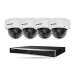 Hikvision PREMIUM Dome-Kamera Komplettset – 4 Kameras + 1 NVR