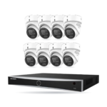 Hikvision PREMIUM Turret-Kamera Komplettset – 8 Kameras + 1 NVR