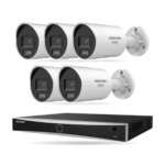 Hikvision PRO Bullet-Kamera Komplettset – 5 Kameras + 1 NVR