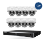 Hikvision PRO Dome-Kamera Komplettset – 12 Kameras + 1 NVR