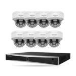 Hikvision PRO Dome-Kamera Komplettset – 8 Kameras + 1 NVR