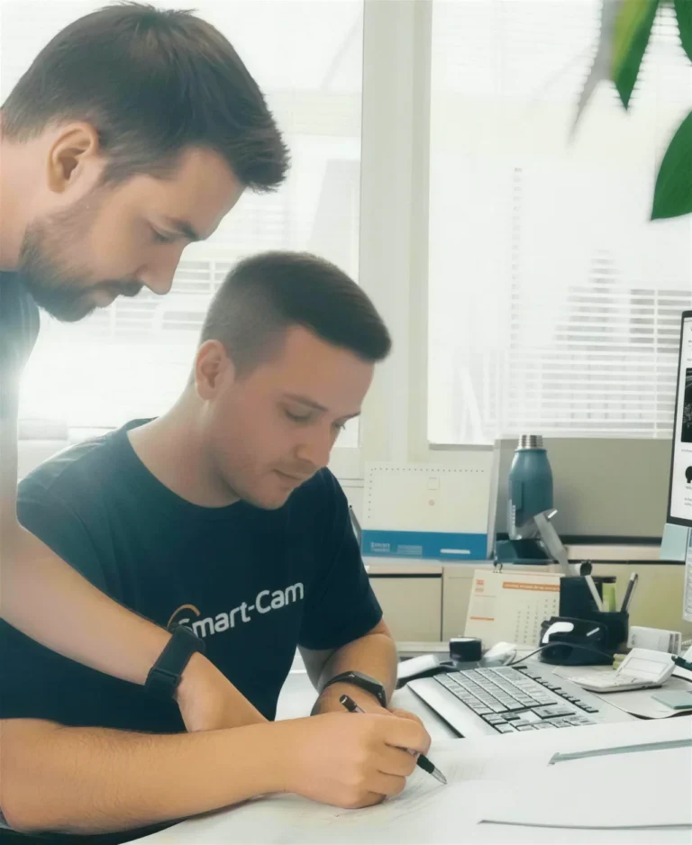 Planung eines Projekts im Smart-Cam-Büro