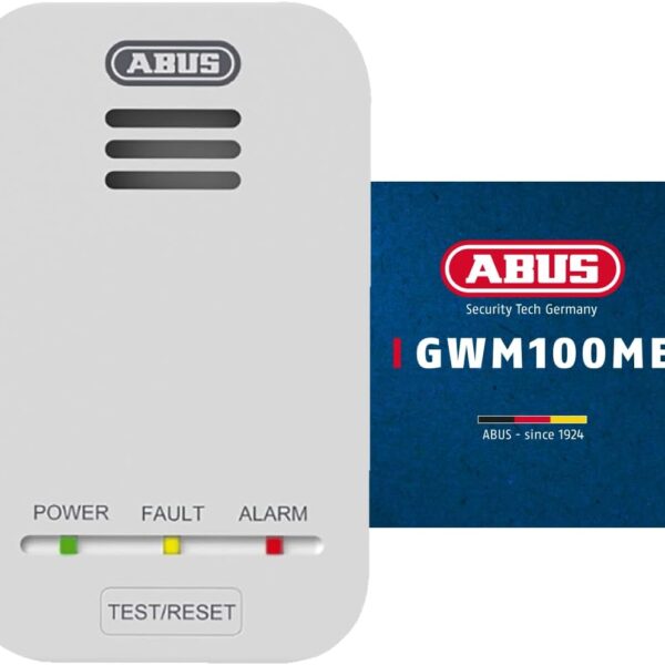 ABUS Gasmelder GWM100ME für Erdgas und Methan, 85 dB, 230 V, EN 50194-1