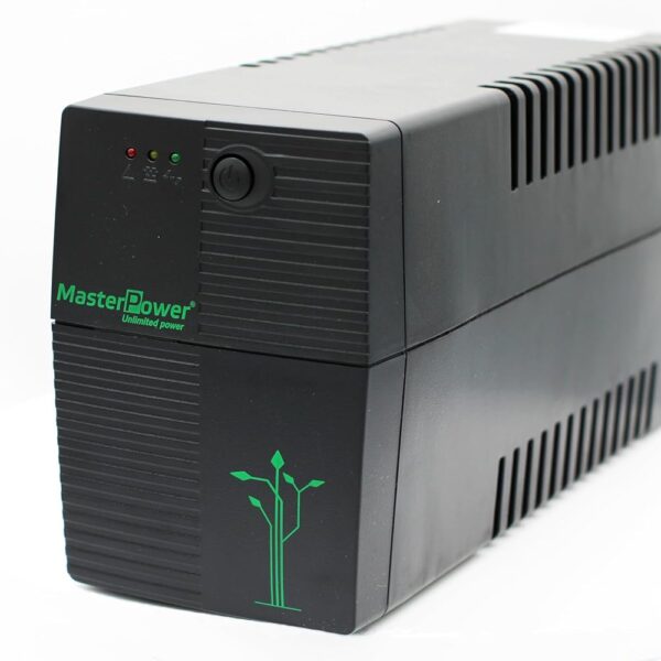 Master Power USV 650 VA / 360 W mit 2 Schuko-Ausgängen, kompakte Notstromversorgung