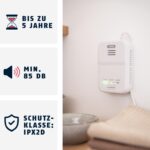 ABUS Gasmelder GWM100ME für Erdgas und Methan, 85 dB, 230 V, EN 50194-1 – Ansicht 2