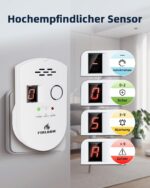 Firlarm Gasmelder für Stadtgas, Methan, Propan und Butan, EN 50194, 85 dB – Ansicht 2