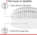 PYREXX PX-1 Rauchmelder mit 10-Jahres-Batterie und Magnethalterung ohne Bohren – Ansicht 3