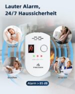 Firlarm Gasmelder für Stadtgas, Methan, Propan und Butan, EN 50194, 85 dB – Ansicht 3