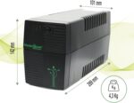 Master Power USV 650 VA / 360 W mit 2 Schuko-Ausgängen – Ansicht 3