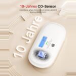 X-Sense XC0C-SR Kohlenmonoxidmelder in Weiss mit LCD-Anzeige, zwei Geräte