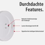 Brennenstuhl Rauchmelder-Set RM C 9010, 3 Stück, austauschbare 9-V-Batterie, EN – Ansicht 4