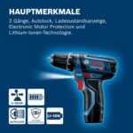 Bosch Professional GSR 12V-15 Akku-Bohrschrauber, 30 Nm, 2 Akkus – Ansicht 6