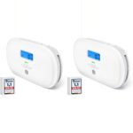 X-Sense XC0C-SR Kohlenmonoxidmelder in Weiss mit LCD-Anzeige, zwei Geräte