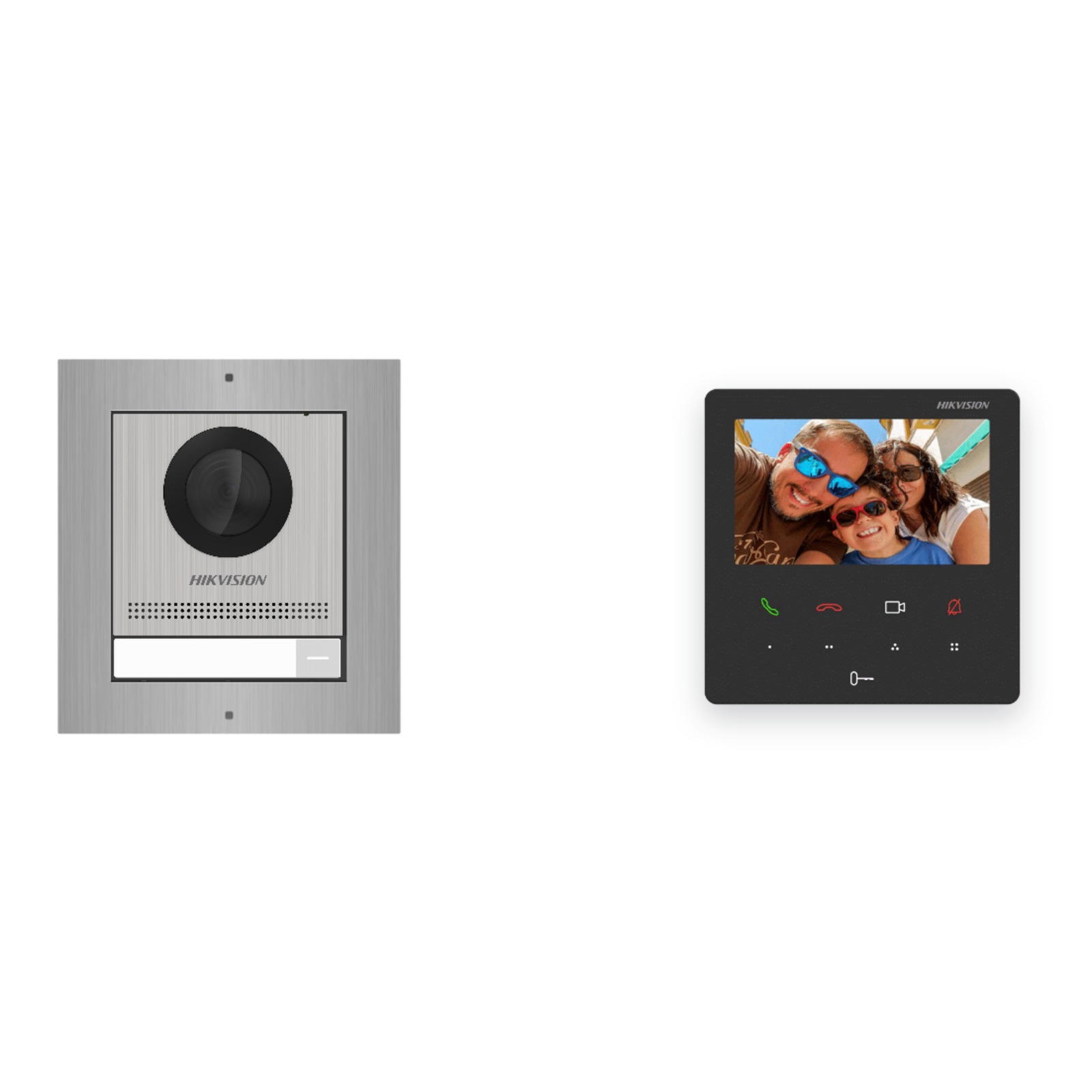 Hikvision PoE Video-Türsprechanlage Einfamilienhaus – Komplett-Set Edelstahl, DS-KH6110-WE1, Aufputz Hikvision PoE Video-Türsprechanlage Einfamilienhaus – Komplett-Set Edelstahl, DS-KH6110-WE1, Aufputz – Türstation und Innenstation