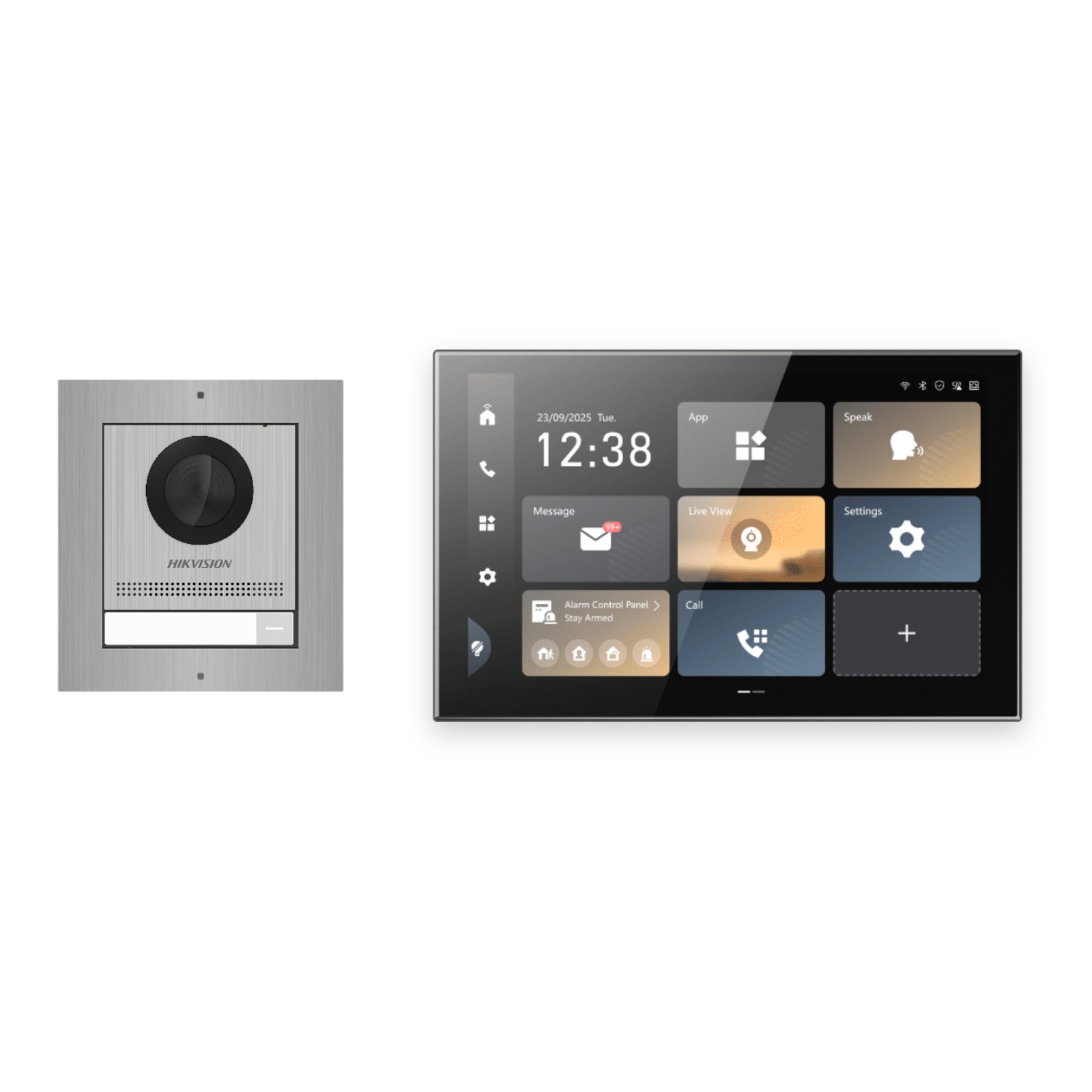 Hikvision PoE Video-Türsprechanlage Einfamilienhaus – Komplett-Set Edelstahl, DS-KH9570-WTE1/S, Aufputz Hikvision PoE Video-Türsprechanlage Einfamilienhaus – Komplett-Set Edelstahl, DS-KH9570-WTE1/S, Aufputz – Türstation und Innenstation