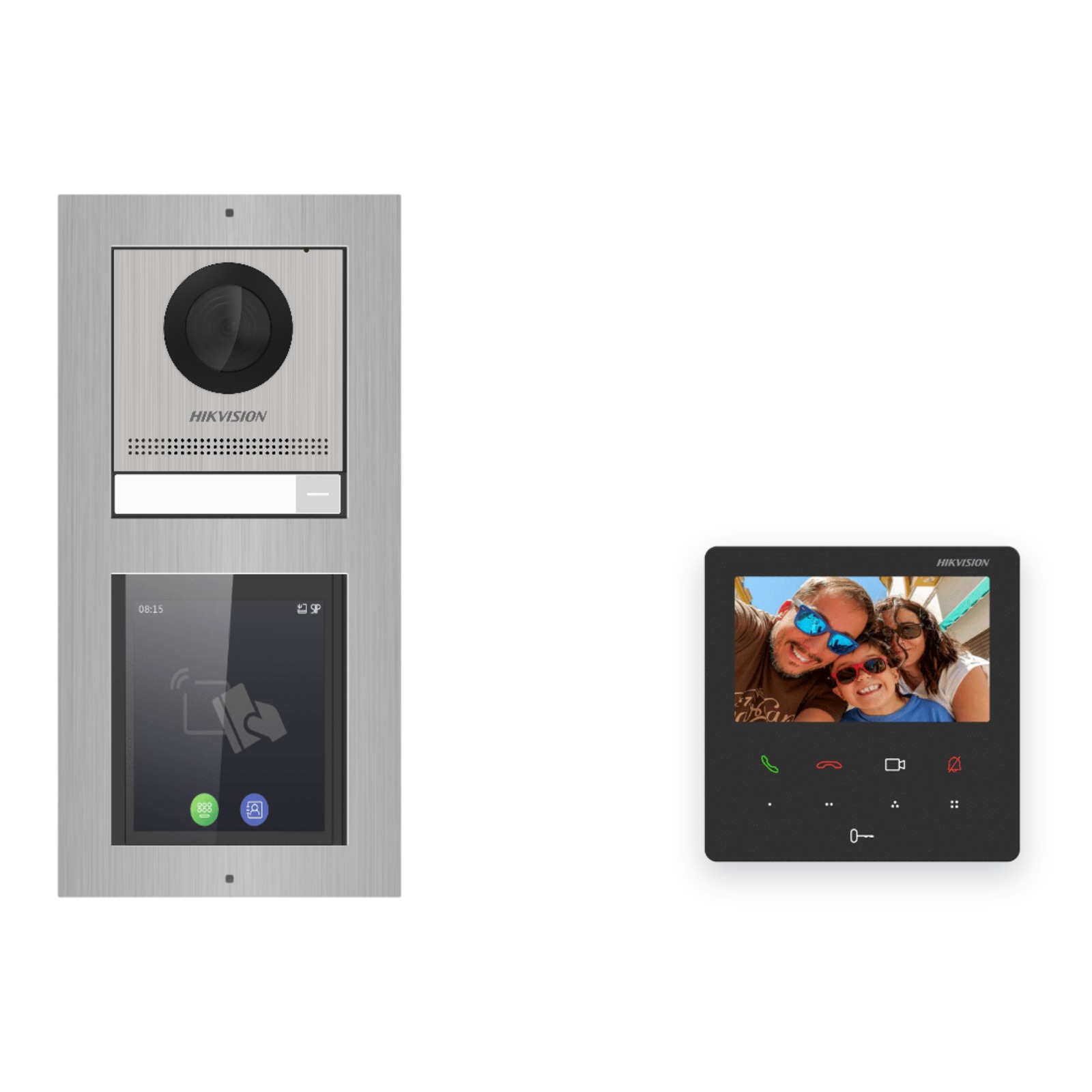 Hikvision PoE Video-Türsprechanlage Einfamilienhaus – Komplett-Set mit Touch-Display, DS-KH6110-WE1, Aufputz Hikvision PoE Video-Türsprechanlage Einfamilienhaus – Komplett-Set mit Touch-Display, DS-KH6110-WE1, Aufputz – Türstation und Innenstation