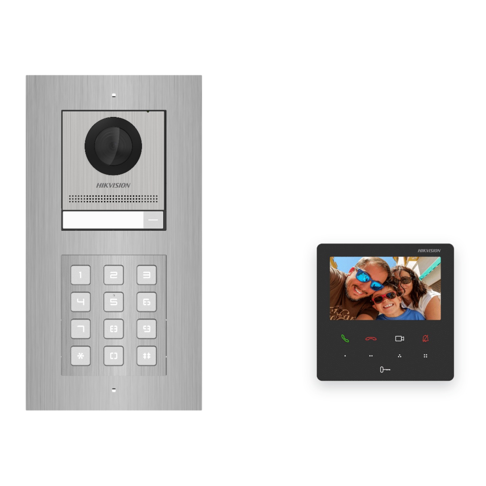 Hikvision PoE Video-Türsprechanlage Einfamilienhaus – Komplett-Set mit Zahlencode, DS-KH6110-WE1, Unterputz Hikvision PoE Video-Türsprechanlage Einfamilienhaus – Komplett-Set mit Zahlencode, DS-KH6110-WE1, Unterputz – Türstation und Innenstation