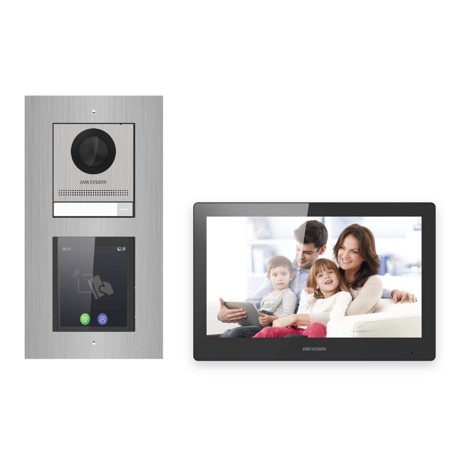 Hikvision PoE Video-Türsprechanlage Einfamilienhaus – Komplett-Set mit Touch-Display, DS-KH8520-WTE1, Unterputz Hikvision PoE Video-Türsprechanlage Einfamilienhaus – Komplett-Set mit Touch-Display, DS-KH8520-WTE1, Unterputz – Türstation und Innenstation