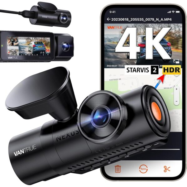 VANTRUE N4 Pro Dashcam 4K mit drei Kanälen