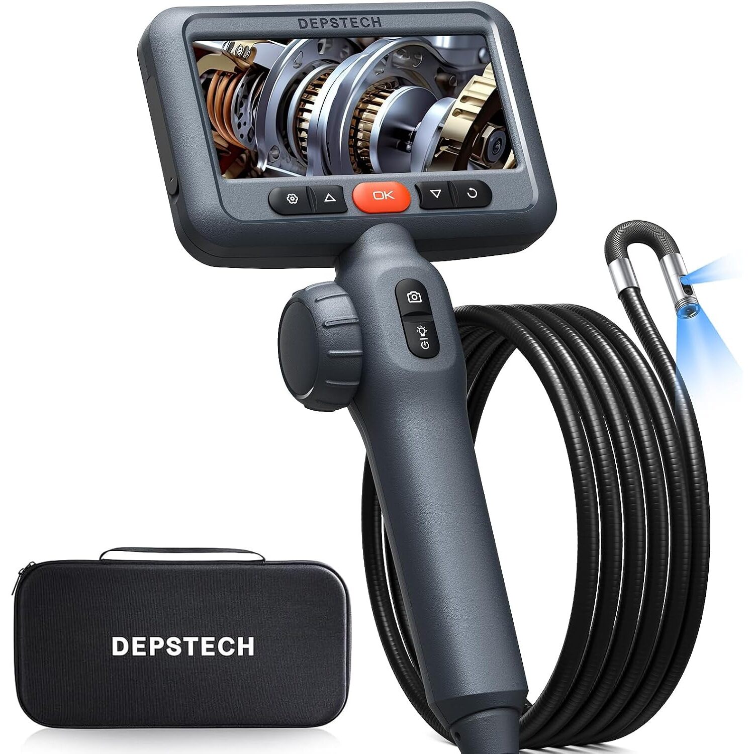 DEPSTECH DS650DL Endoskopkamera mit 210 Grad beweglichem Kopf