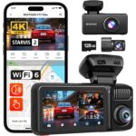 REDTIGER F17 3-Kanal-Dashcam mit Innenraumkamera