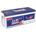 Timeusb 12V 50Ah LiFePO4-Akku mit M8-Anschluss