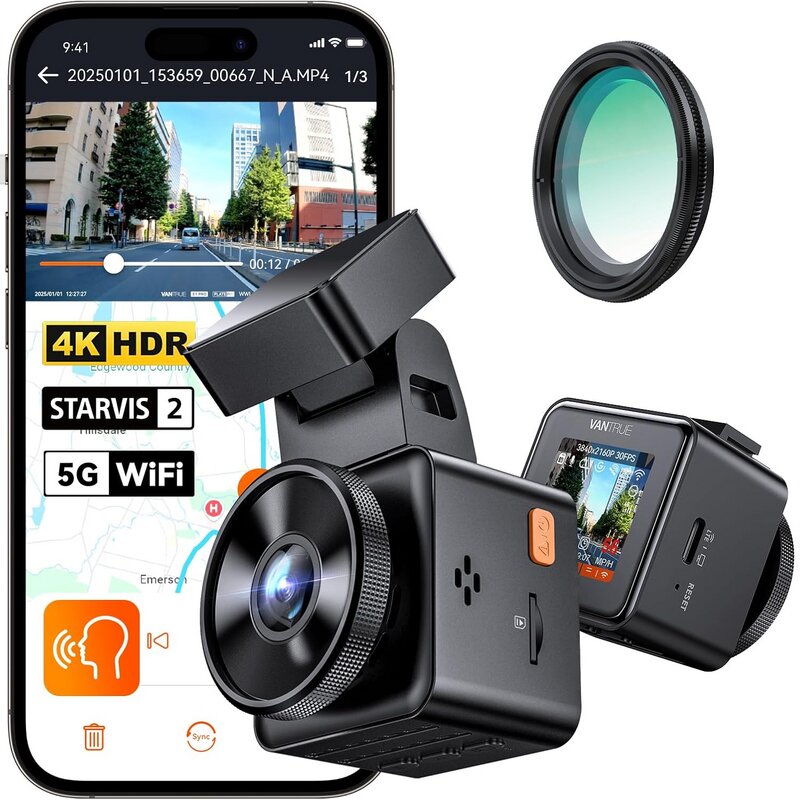 VANTRUE E1 Pro 4K Dashcam mit Sony STARVIS 2 Sensor
