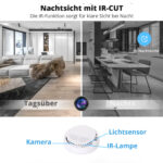 Versteckte 2K-Kamera in der Handy-Ladestation mit Nachtsicht & Dual-Band WLAN – Bild 2