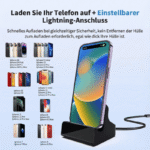 USB Type-C Charger Dock – mit versteckte Sicherheitskamera – Live-Zugriff per App – Bild 4