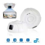 Rauchmelder-Kamera mit WLAN & Akku – Diskrete 360°-Überwachung mit App & Push-Alarm