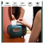 Taschentuchbox mit versteckter WLAN-Kamera im Retro-Radio-Design, Bewegungserkennung & App – Bild 2